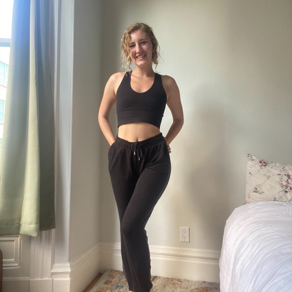 Mossimo Black & Gray Striped Joggers Size S